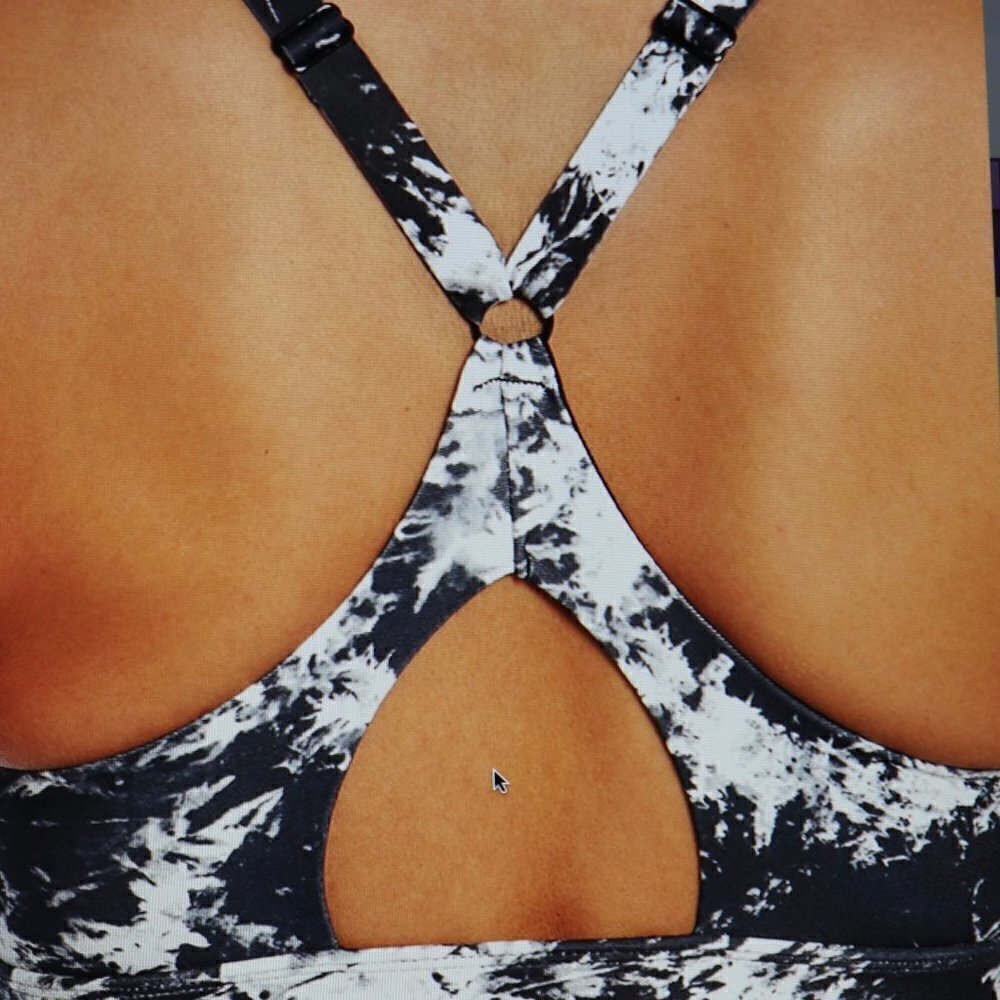 Marika Black Tie Dye Punch Kai Sports Bra Size M - Picture 2 of 5